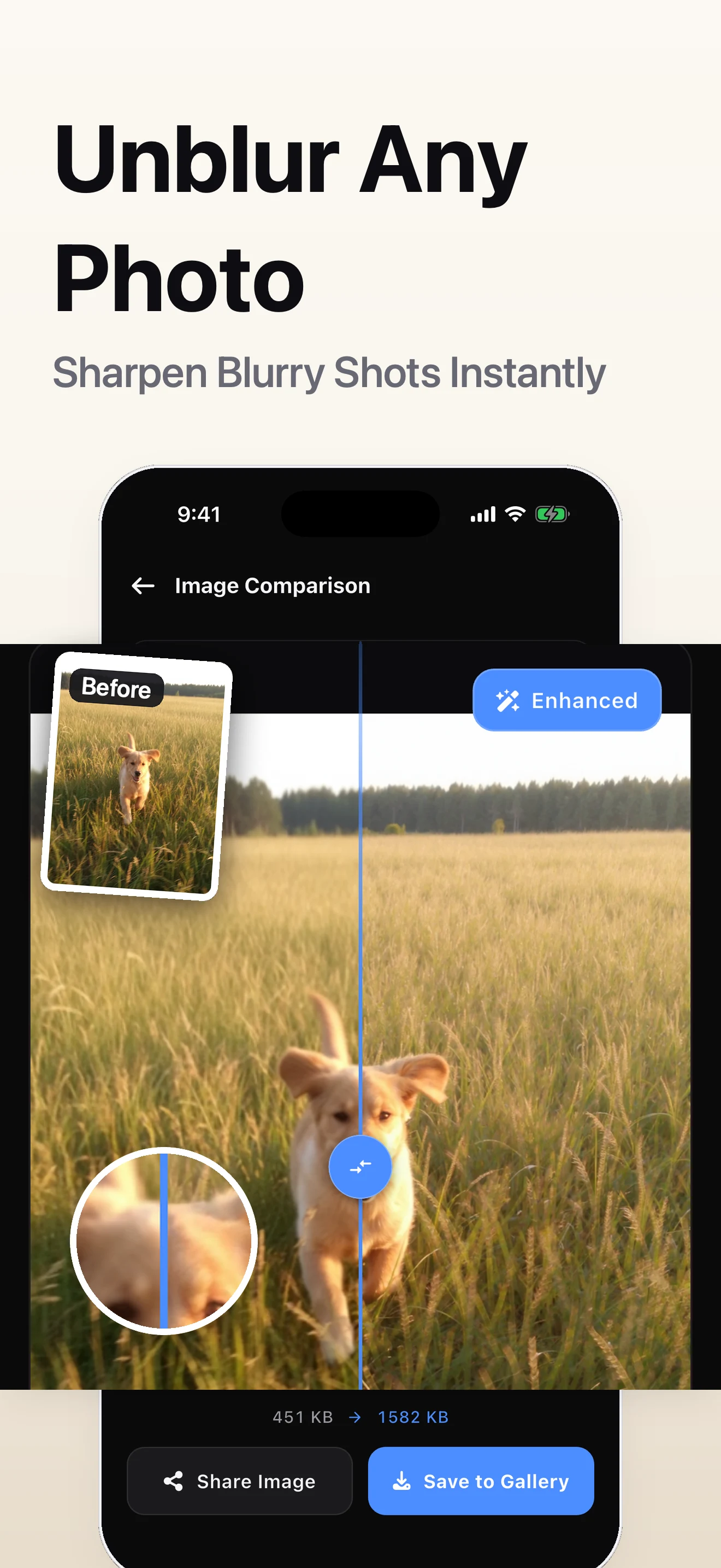 Upscale: AI Photo Enhancer 4K screenshot